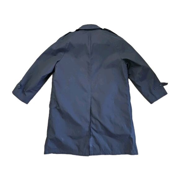 VTG DSCP Overcoat Trench Coat Men’s 46R Large Black Jacket Quarterdeck - Picture 6 of 6